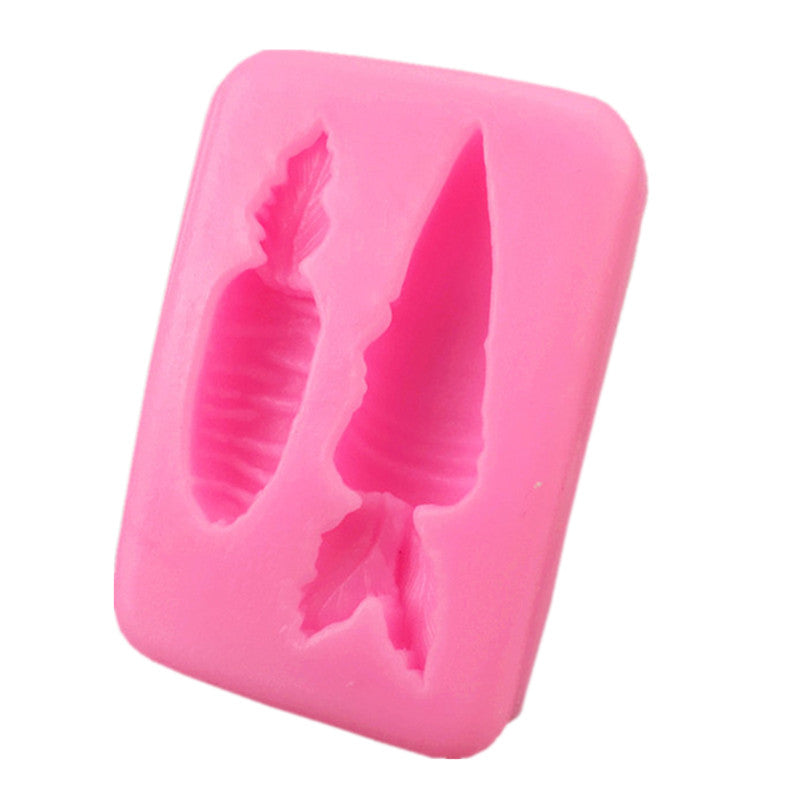 2-Cavity Silicone Carrot Mold for Baking & Crafts by HitMyNeed