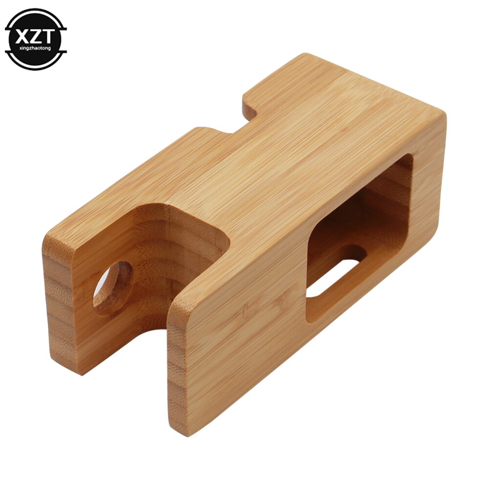 2-in-1 Bamboo Apple Charging Station Dock by HitMyNeed