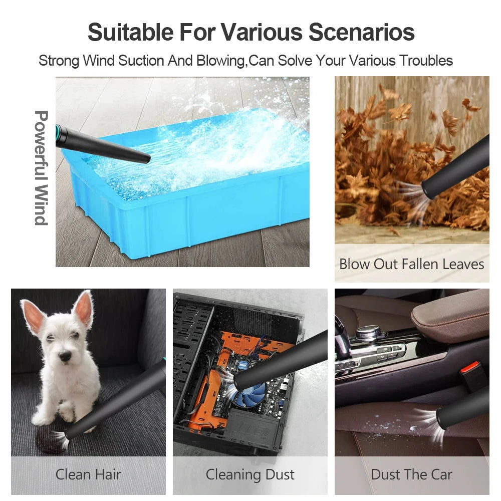 2-in-1 Cordless 21V Blower & Vacuum Dust Cleaner by HitMyNeed