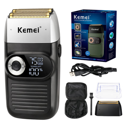 2-in-1 Cordless Electric Shaver with LCD Display km-2026 by HitMyNeed