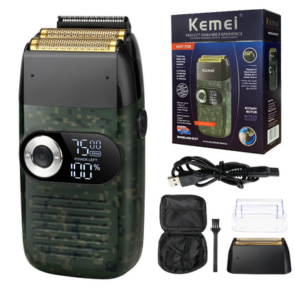 2-in-1 Cordless Electric Shaver with LCD Display km-2027 by HitMyNeed