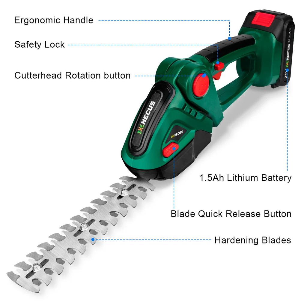 2-in-1 Cordless Hedge & Grass Trimmer for Makita 18V by HitMyNeed