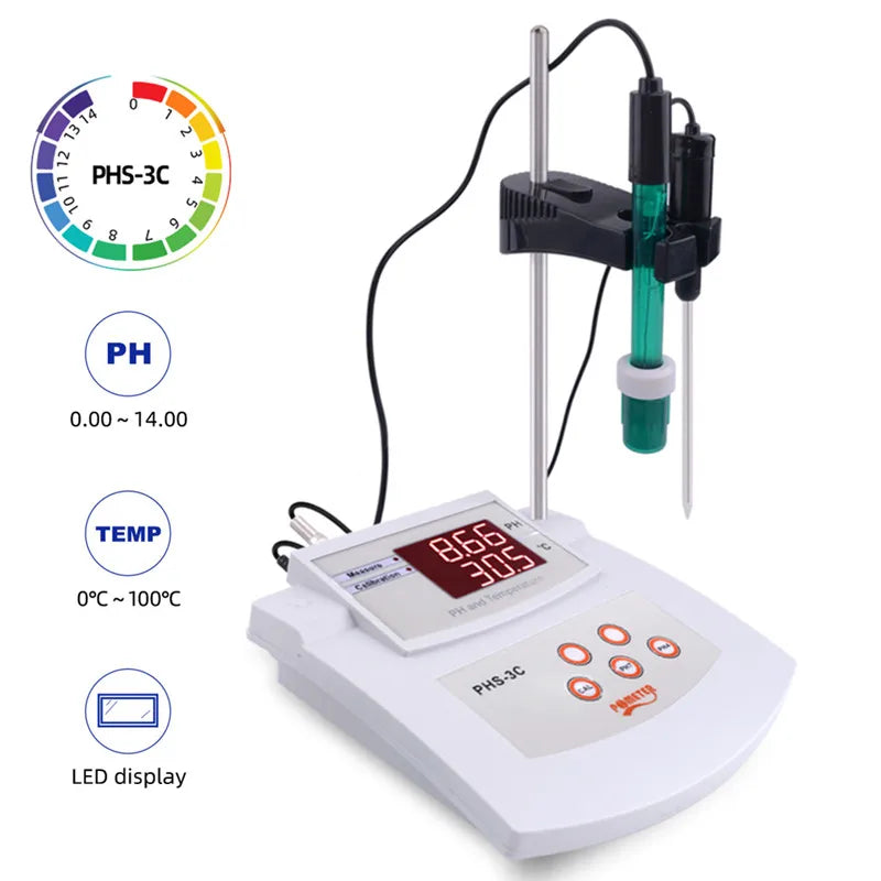 2-in-1 Desktop pH & Temperature Water Quality Meter by HitMyNeed