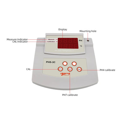 2-in-1 Desktop pH & Temperature Water Quality Meter by HitMyNeed