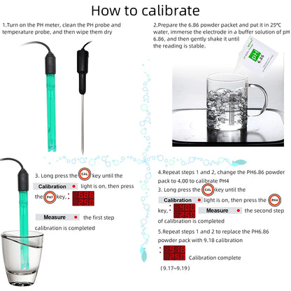 2-in-1 Desktop pH & Temperature Water Quality Meter by HitMyNeed