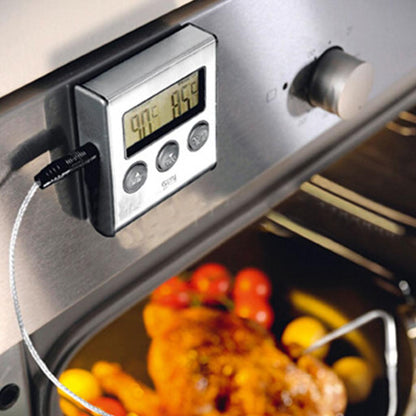 2-in-1 Digital Oven Thermometer with Probe & Timer by HitMyNeed