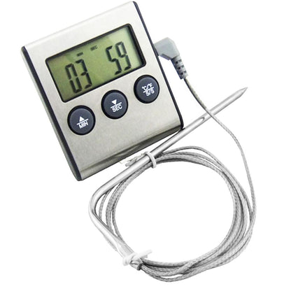 2-in-1 Digital Oven Thermometer with Probe & Timer by HitMyNeed