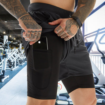 2-in-1 Double Layer Running & Training Shorts by HitMyNeed