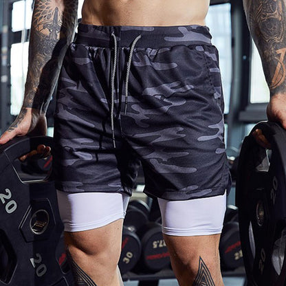 2-in-1 Double Layer Running & Training Shorts by HitMyNeed