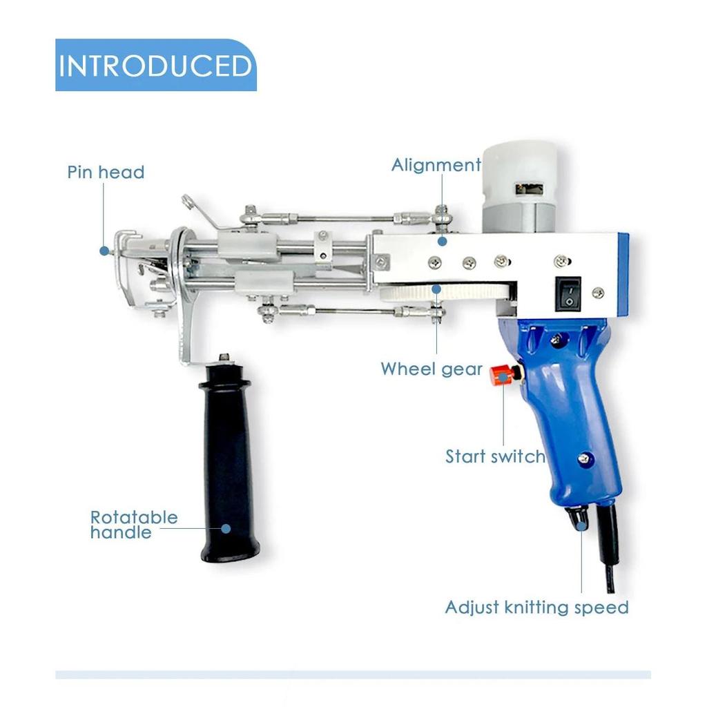2-in-1 Electric Tufting Gun Set for Rug Making by HitMyNeed
