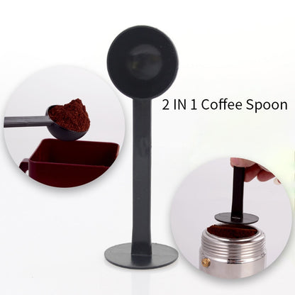 2-in-1 Ground Coffee Scoop and Tamper by HitMyNeed