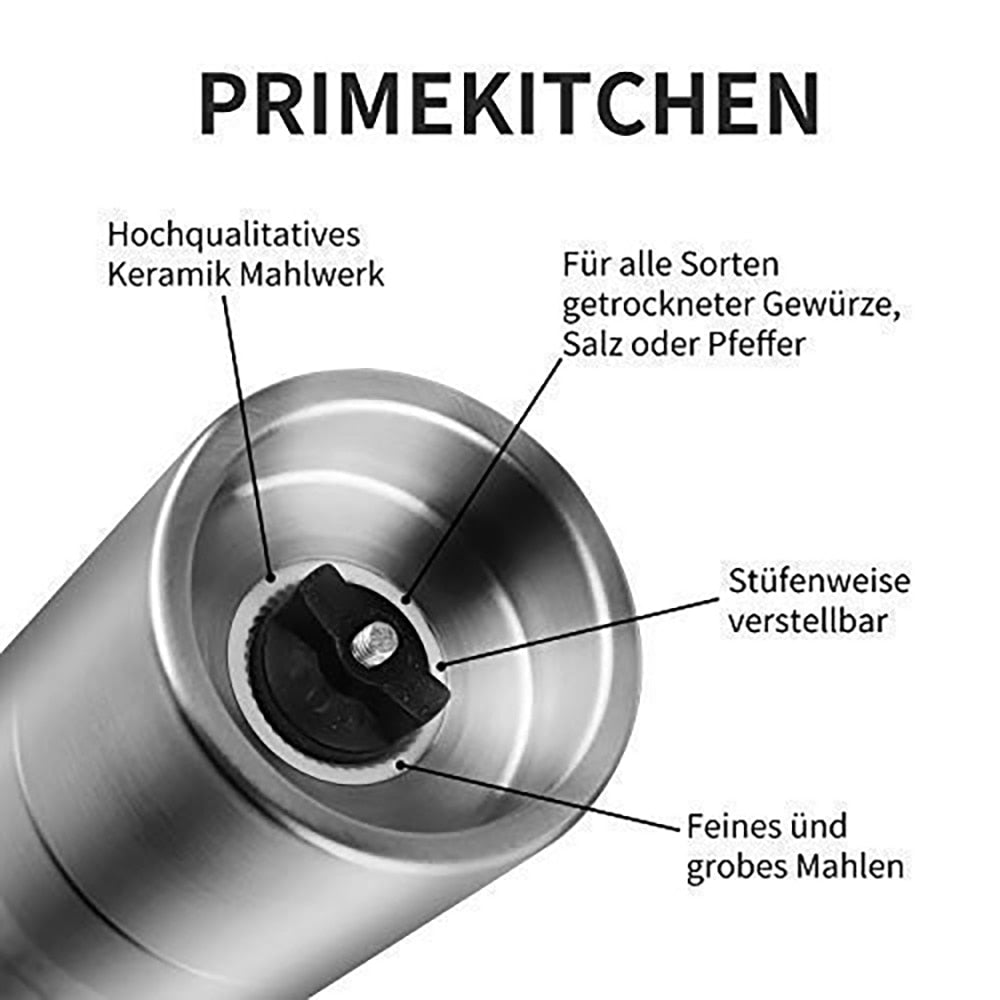 2-in-1 Manual Salt and Pepper Mill Grinder 22cm by HitMyNeed