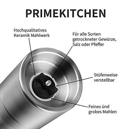 2-in-1 Manual Salt and Pepper Mill Grinder 22cm by HitMyNeed