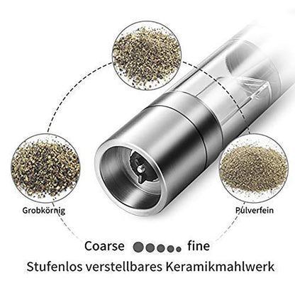 2-in-1 Manual Salt and Pepper Mill Grinder 22cm by HitMyNeed