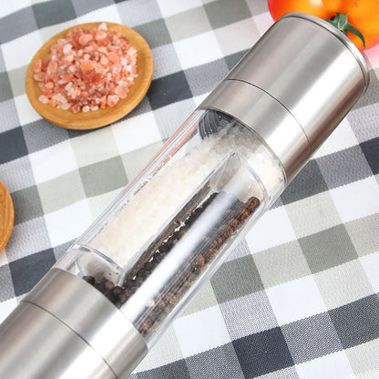 2-in-1 Manual Salt and Pepper Mill Grinder 22cm by HitMyNeed