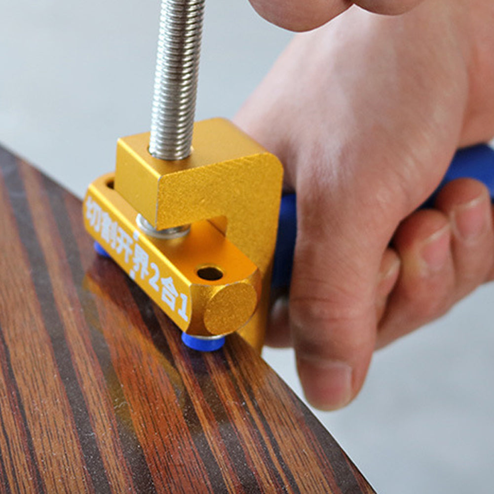 2-in-1 Manual Tile & Glass Cutter with Diamond Wheel by HitMyNeed