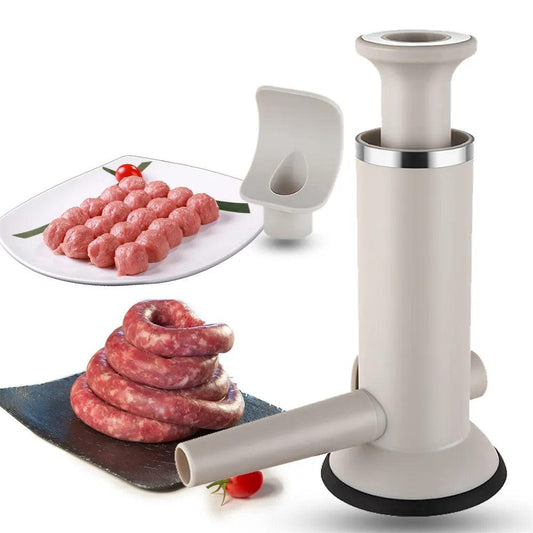 2-in-1 Manual Vertical Sausage & Meatball Maker by HitMyNeed