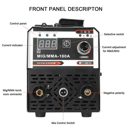 2-in-1 MIG MMA IGBT Inverter Welder 20-120A by HitMyNeed