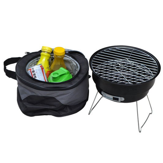 2-in-1 Mini Portable Charcoal Grill & Cooler Bag by HitMyNeed