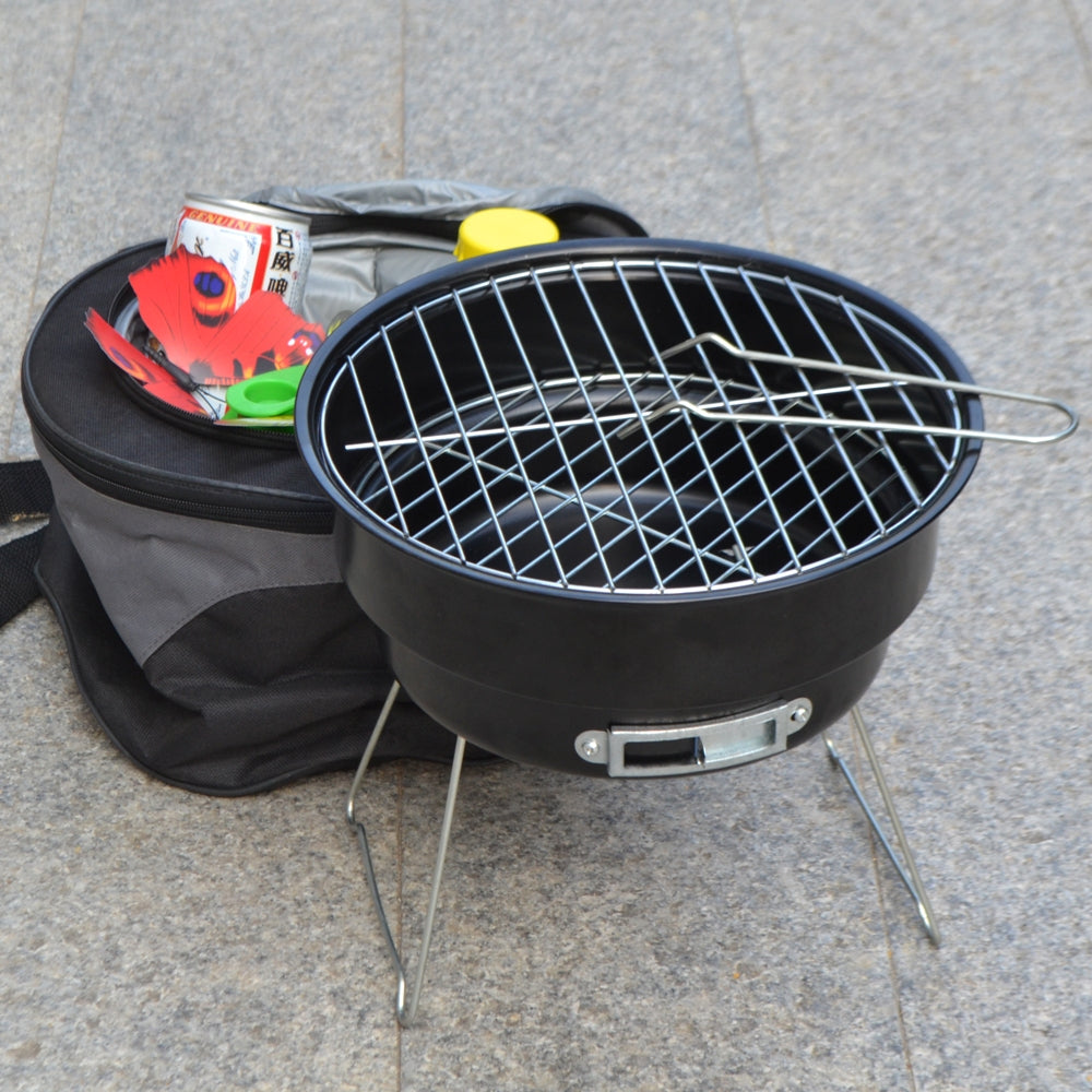 2-in-1 Mini Portable Charcoal Grill & Cooler Bag by HitMyNeed