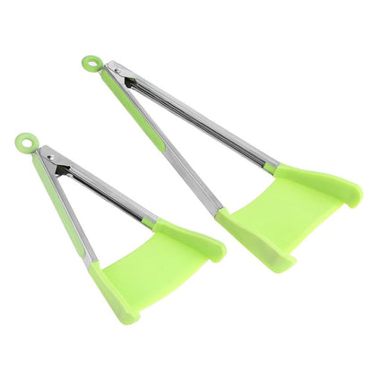 2-in-1 Non-Stick Tong Spatula Stainless Steel by HitMyNeed