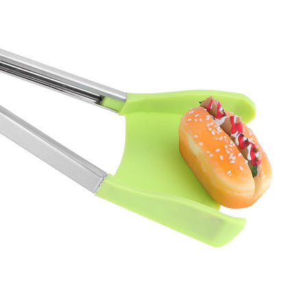 2-in-1 Non-Stick Tong Spatula Stainless Steel by HitMyNeed
