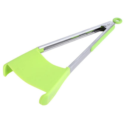 2-in-1 Non-Stick Tong Spatula Stainless Steel by HitMyNeed