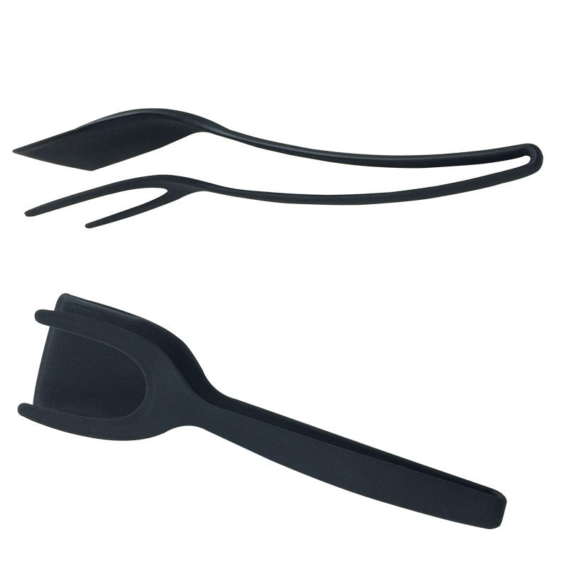 2-in-1 Nylon Spatula Tongs Kitchen Utensil by HitMyNeed
