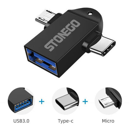 2-in-1 OTG USB Adapter Type-C & Micro USB Converter by HitMyNeed