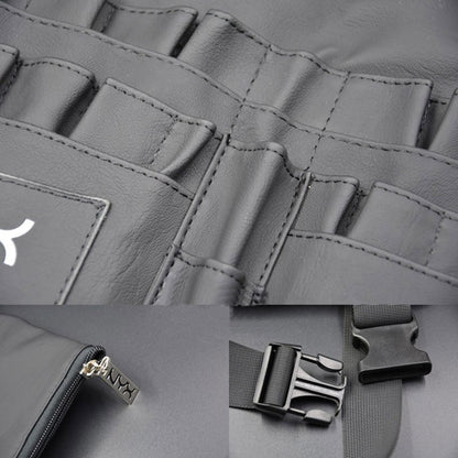 2-in-1 PU Leather Makeup Brush Belt Organizer Bag by HitMyNeed