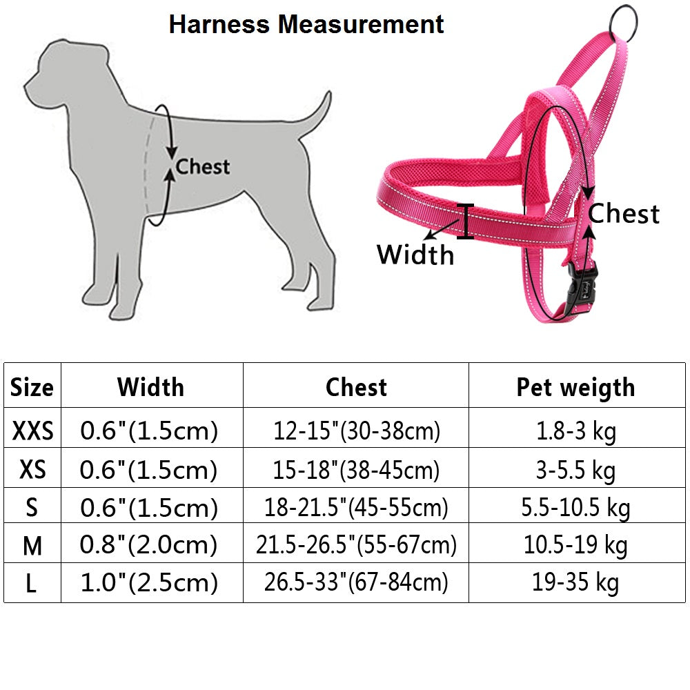 2-in-1 Reflective Nylon Dog Harness and Leash Set by HitMyNeed