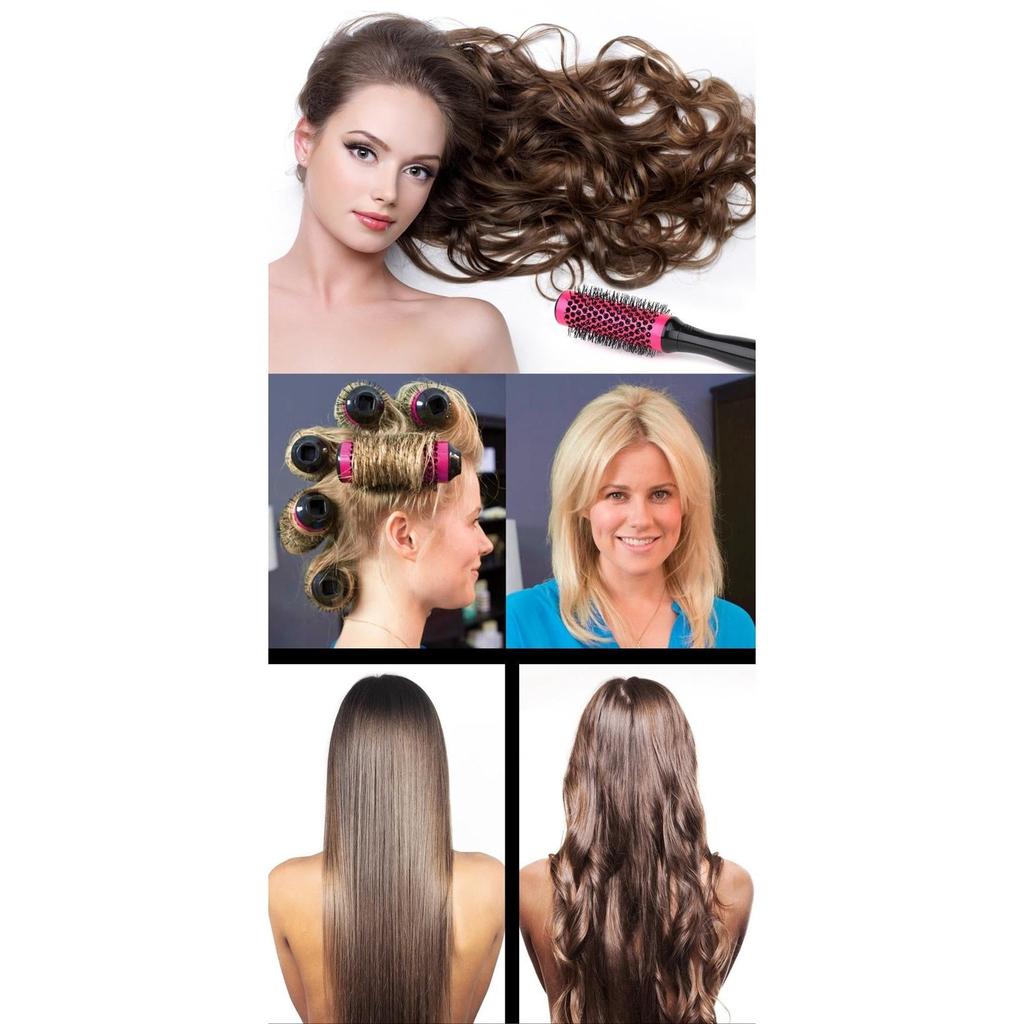 2-in-1 Round Hair Brush Roller Set 35mm by HitMyNeed