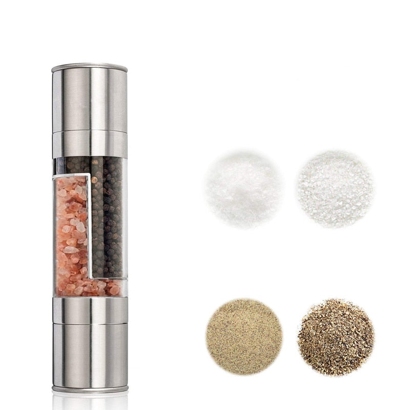 2-in-1 Salt and Pepper Grinder with Adjustable Coarseness by HitMyNeed