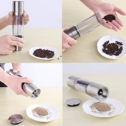 2-in-1 Salt and Pepper Grinder with Adjustable Coarseness by HitMyNeed