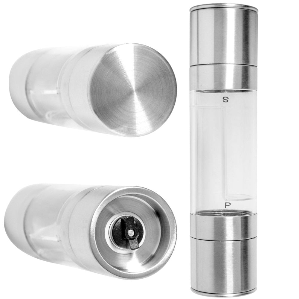 2-in-1 Salt and Pepper Grinder with Adjustable Coarseness by HitMyNeed