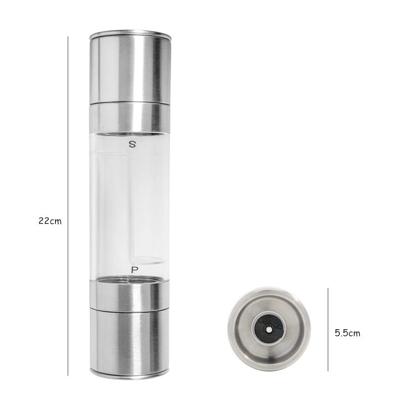 2-in-1 Salt and Pepper Grinder with Adjustable Coarseness by HitMyNeed