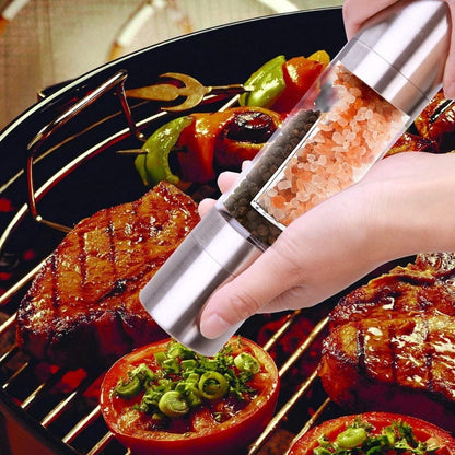 2-in-1 Salt and Pepper Grinder with Adjustable Coarseness by HitMyNeed
