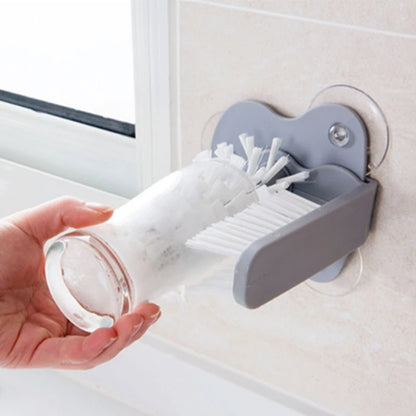 2-in-1 Sink Suction Cup Bottle & Pacifier Cleaning Brush by HitMyNeed