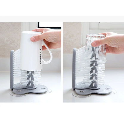 2-in-1 Sink Suction Cup Bottle & Pacifier Cleaning Brush by HitMyNeed