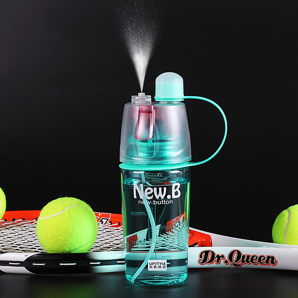 2-in-1 Sports Mist Spray and Drinking Water Bottle 400ml by HitMyNeed