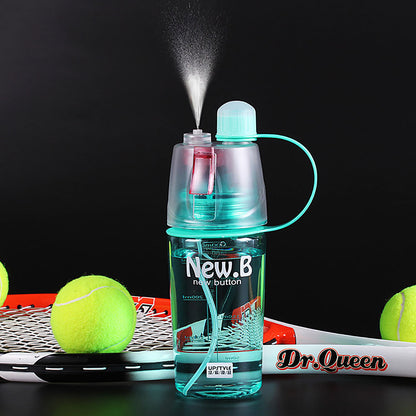 2-in-1 Sports Mist Spray and Drinking Water Bottle 400ml by HitMyNeed