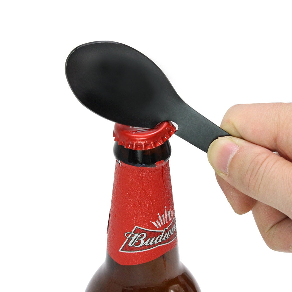 2-in-1 Stainless Steel Camping Spoon and Fork by HitMyNeed