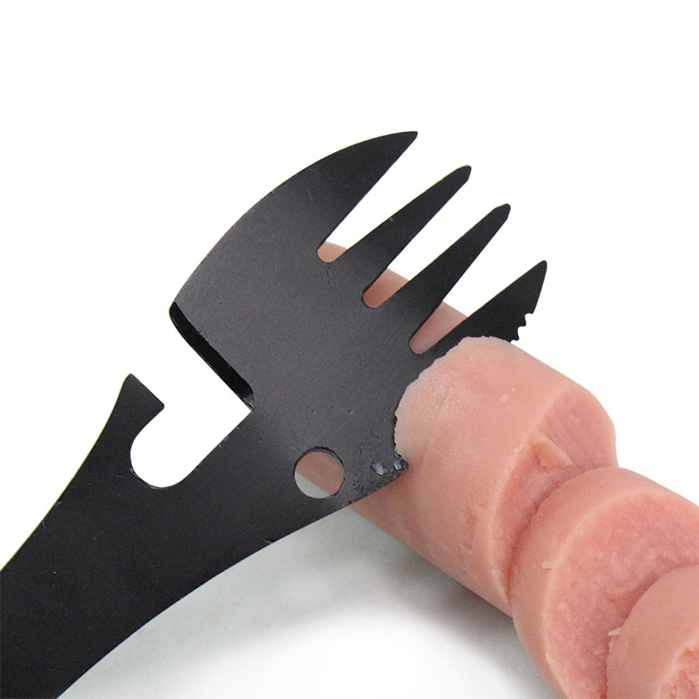 2-in-1 Stainless Steel Camping Spoon and Fork by HitMyNeed