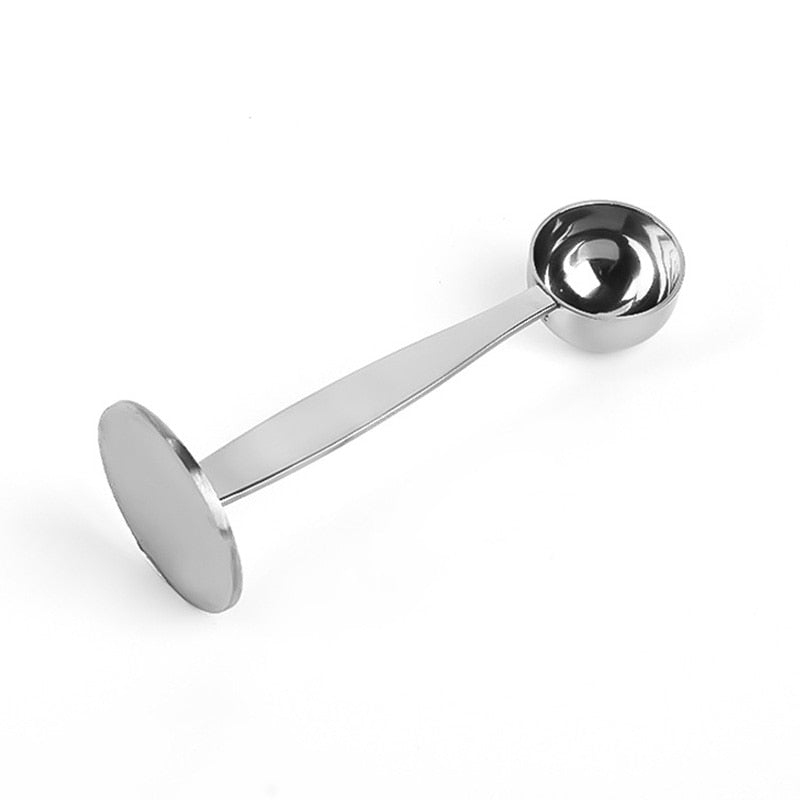 2-in-1 Stainless Steel Coffee Measuring Spoon & Tamper by HitMyNeed
