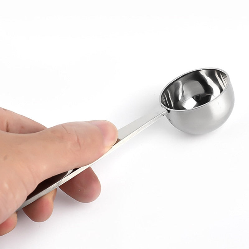 2-in-1 Stainless Steel Coffee Measuring Spoon & Tamper by HitMyNeed