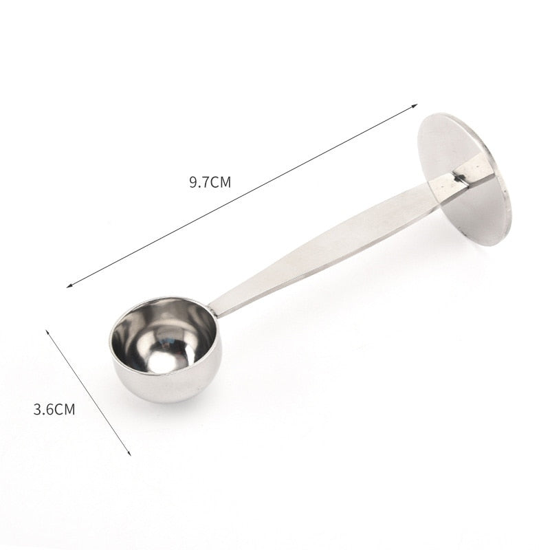 2-in-1 Stainless Steel Coffee Measuring Spoon & Tamper by HitMyNeed