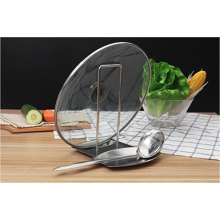 2-in-1 Stainless Steel Pot Lid and Utensil Holder by HitMyNeed