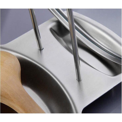 2-in-1 Stainless Steel Pot Lid and Utensil Holder by HitMyNeed