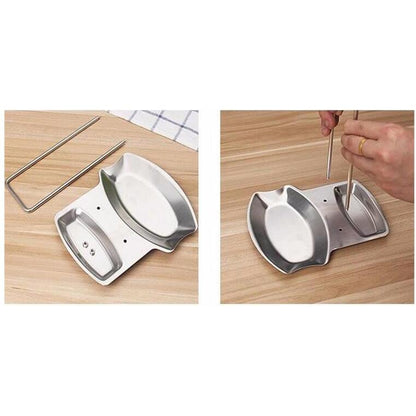 2-in-1 Stainless Steel Pot Lid and Utensil Holder by HitMyNeed