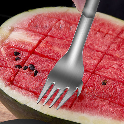 2-in-1 Stainless Steel Watermelon Slicer Fork by HitMyNeed
